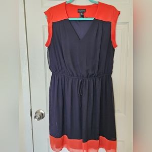 Enfocus Women's Colorblock Flare Dress